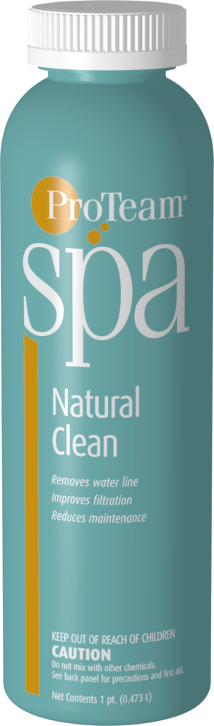 Photo of Spa Natural Clean, a non-toxic spa product used to naturally and safely clean your spa or hot tub