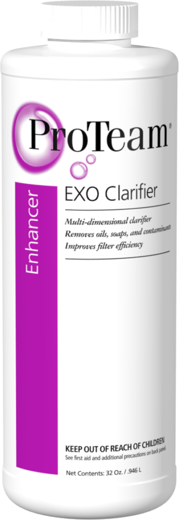 Photo of EXO Clarifier, a pool product used to quickly clear cloudy water